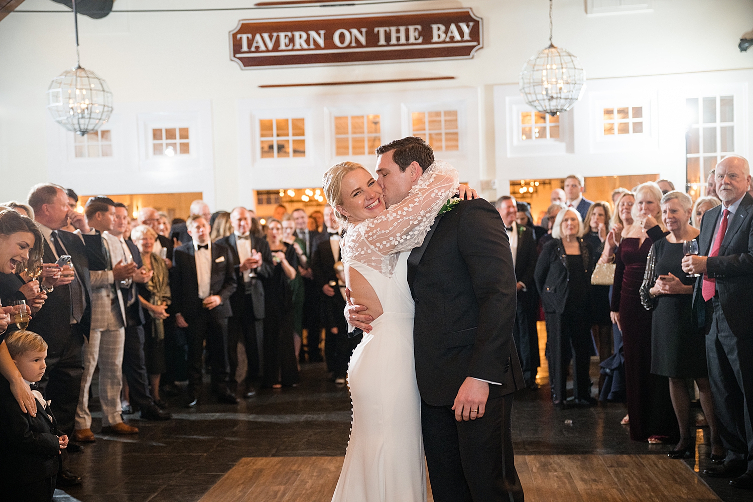 bride and groom first dance ballroom