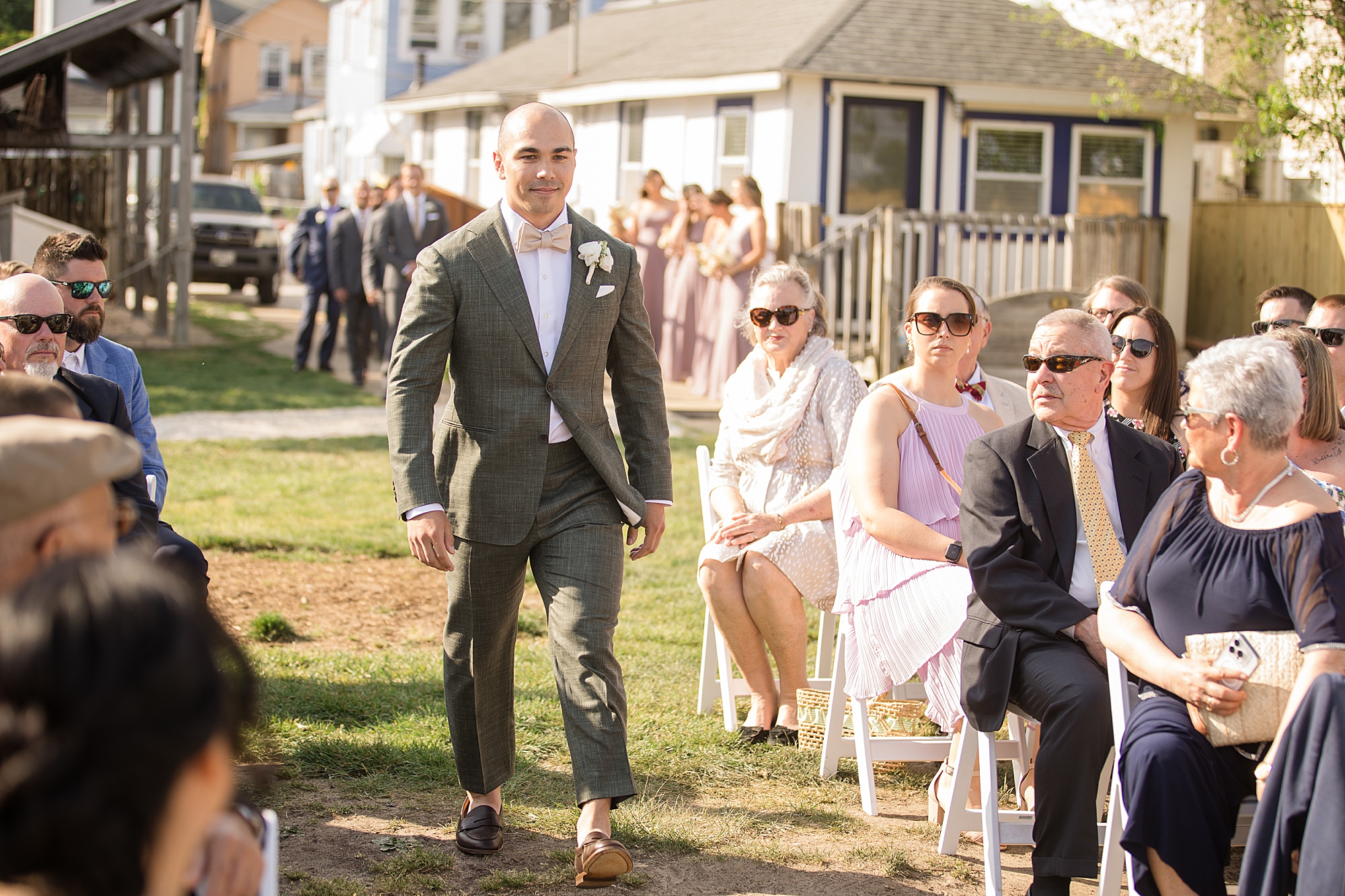 Annapolis Maritime museum waterfront beach wedding ceremony