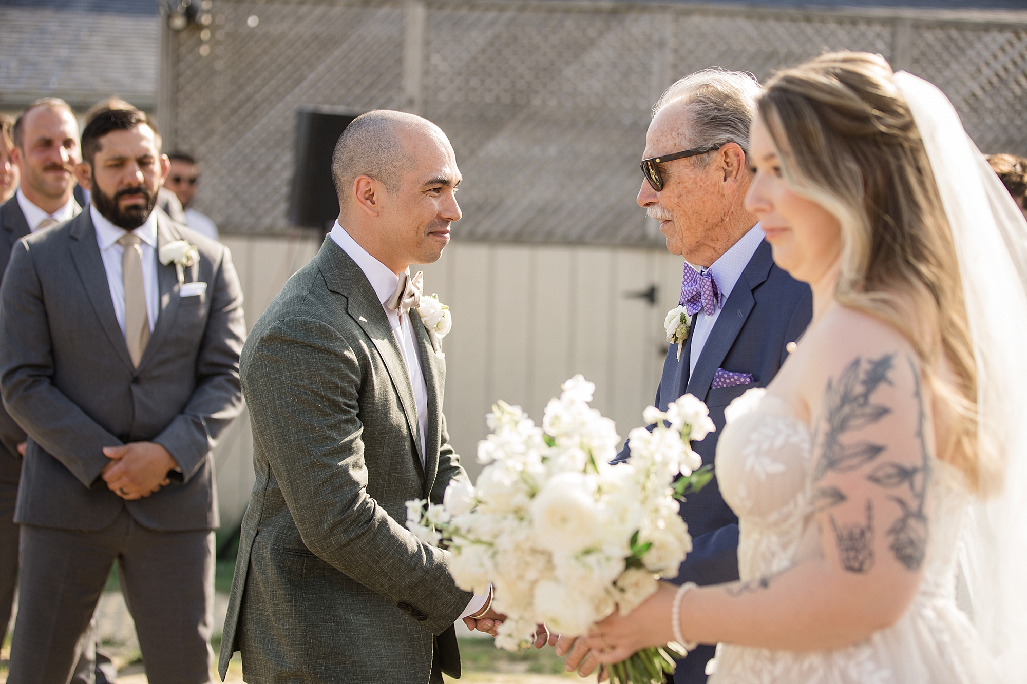 Annapolis Maritime museum waterfront beach wedding ceremony