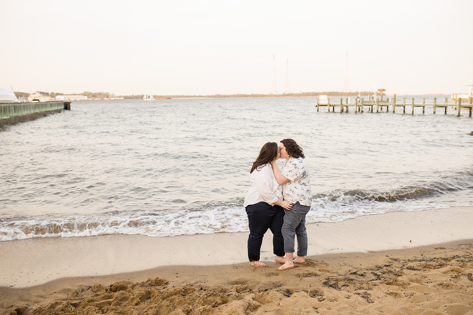 Maryland beach LGBTQ engagement photographer engayged