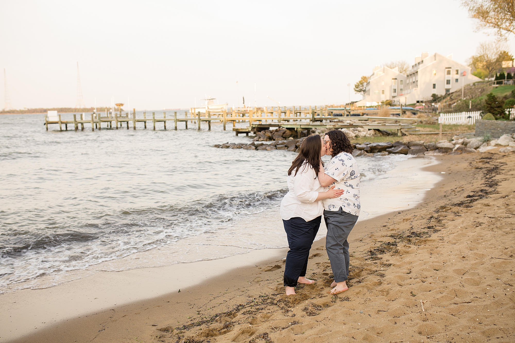Maryland beach LGBTQ engagement photographer