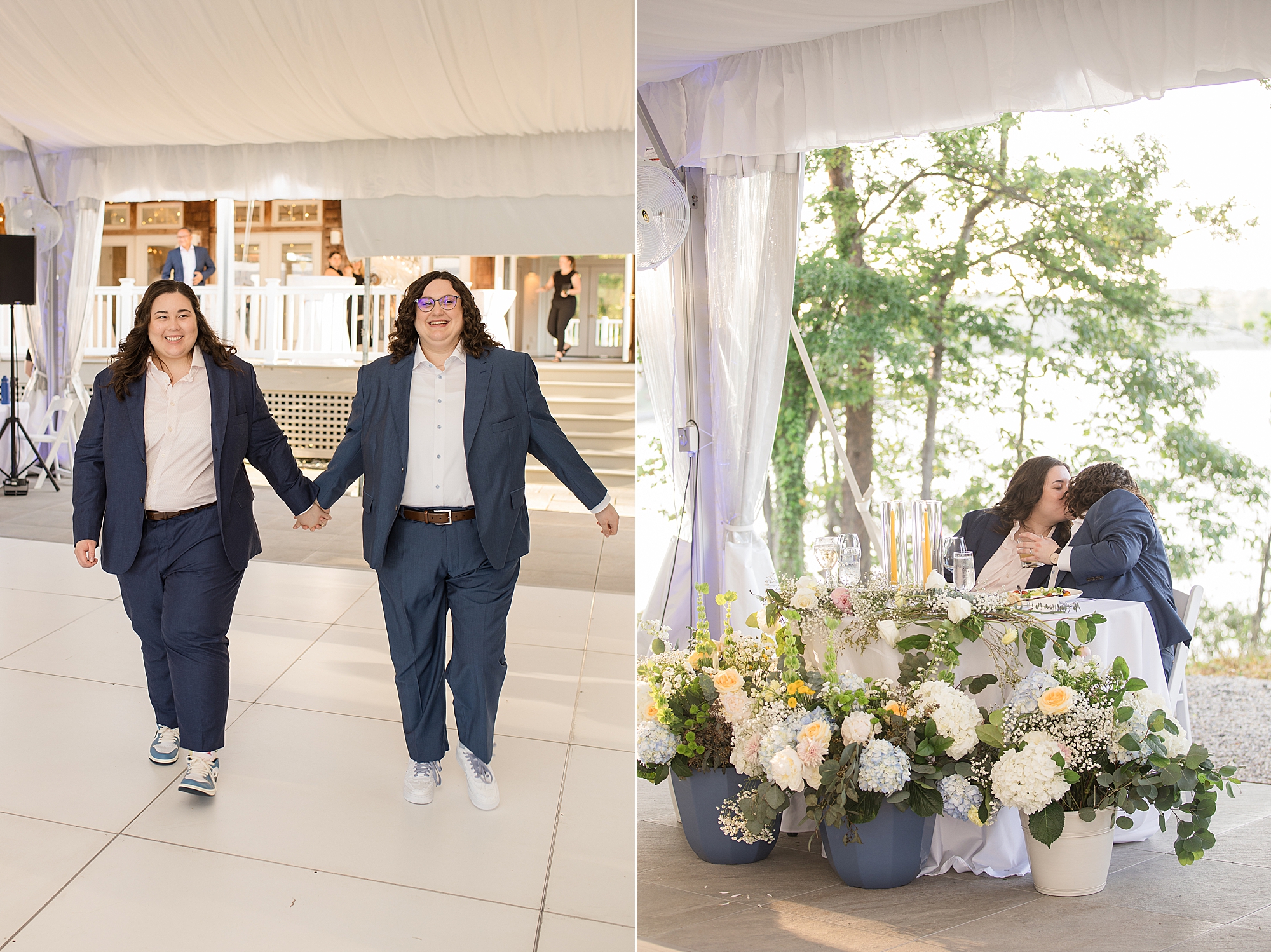 tented reception at london town