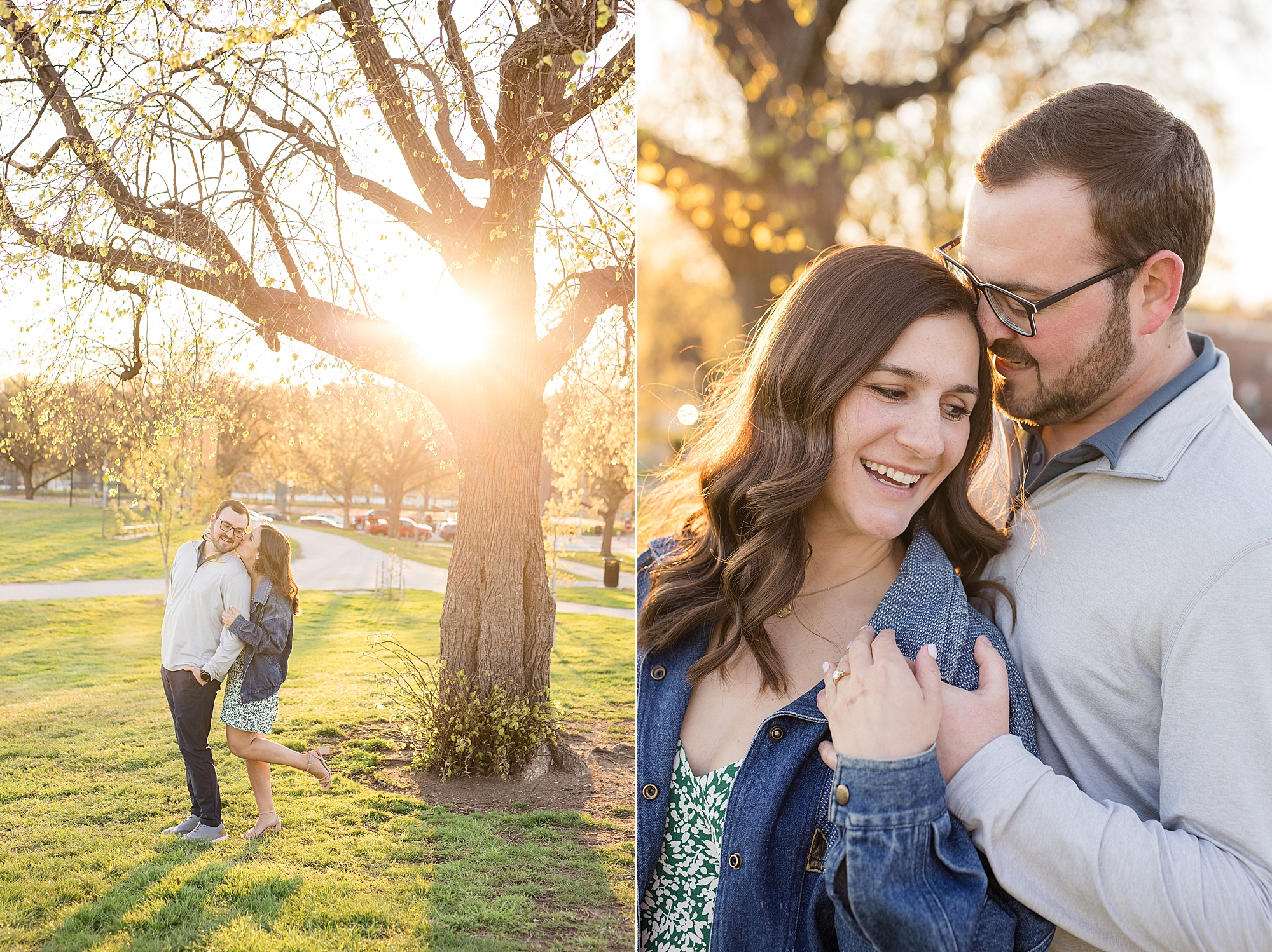 Baltimore Cherry Blossom Engagement Session